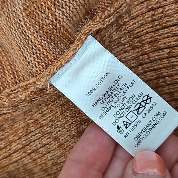 OBEY WORLDWIDE Pretty Fancy Orange Fall Dress NWT - Picture 8 of 16